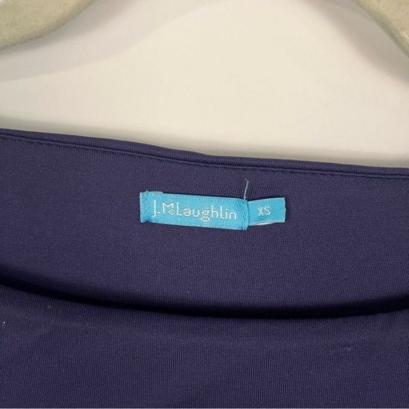 J. McLaughlin Layered Nicola Navy Catalina Cloth Fabric Dress XS - Picture 4 of 7